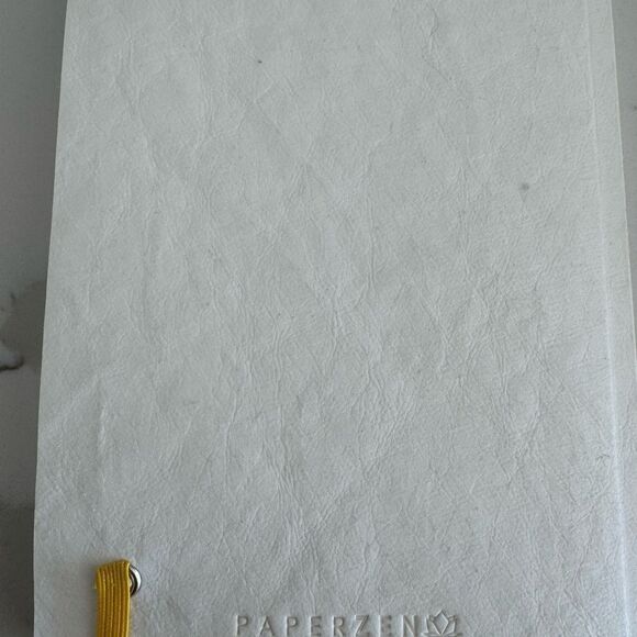 White Dream Journal with Yellow Elastic Band - Picture 2 of 4